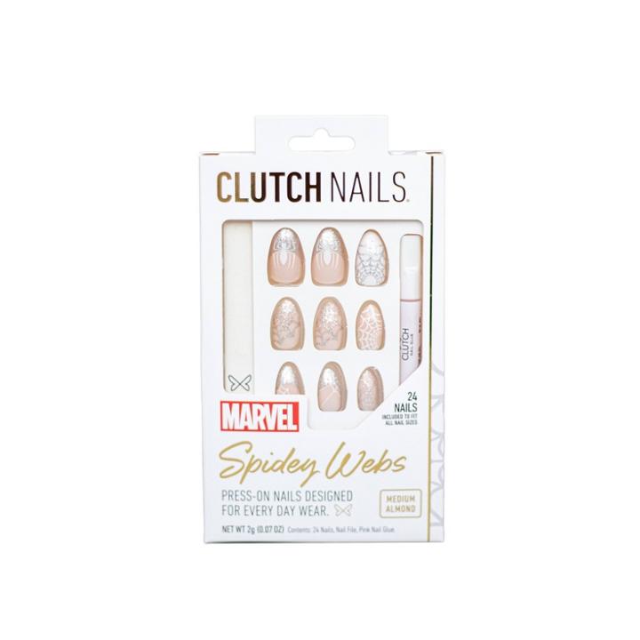 Clutch Nails Spider-man Fake Nails -