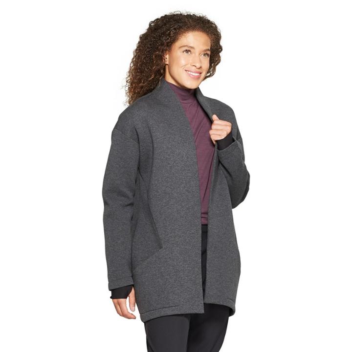 Mpg Sport Women's Cocoon Fleece Jacket - Charcoal Heather