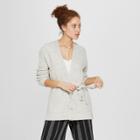 Women's Belted Cardigan Sweater - A New Day Gray