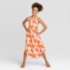 Girls' Dip Dye Dress - Cat & Jack Orange/peach S, Girl's,