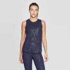 Women's Performance Animal Print Active Tank Top - C9 Champion Xavier Navy M, Size: Medium, Xavier Blue