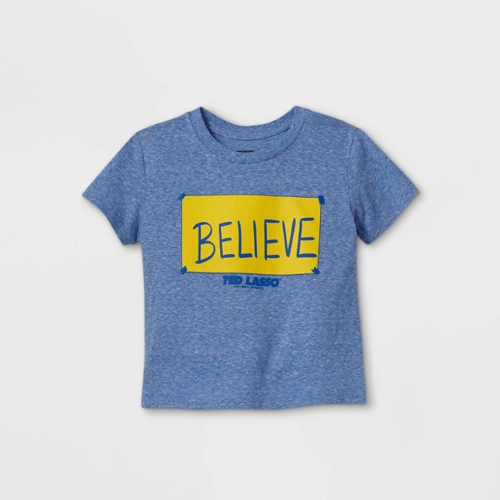 Toddler Boys' Ted Lasso Short Sleeve T-shirt - Blue