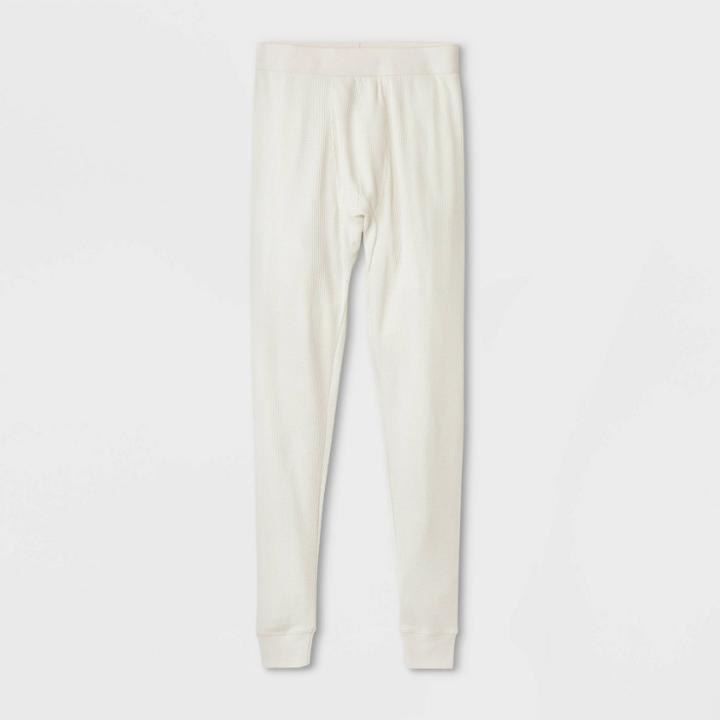 Men's Slim Fit Thermal Underwear Pants - Goodfellow & Co Cream