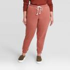 Women's Plus Size Mid-rise Jogger Pants - Universal Thread Brown