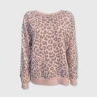 Grayson Threads Women's Leopard Print Sweatshirt (juniors') - Pink