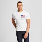 Men's Atlanta American Flag Short Sleeve Crew Neck T-shirt - Awake - White