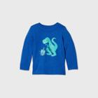 Toddler Boys' T-rex Dreidel Graphic Long Sleeve T-shirt - Cat & Jack Blue