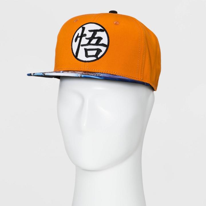 Men's Dragon Ball Super Flat Brim Baseball Hat - Orange
