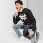 Men's Long Sleeve Ny Equal Crew Graphic T-shirt - Original Use Zodiac Night