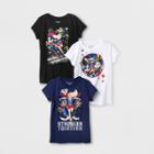 Girls' Dc Super Hero Girls 3pk Short Sleeve T-shirt Set - L,