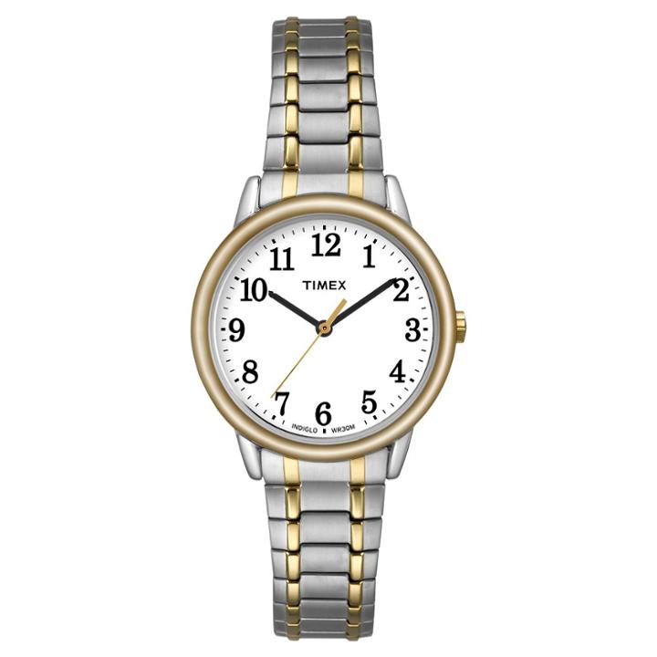 Women's Timex Easy Reader Expansion Band Watch - Two Tone Tw2p78700jt, Gold