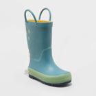Toddler Boys' Cyrus Pull-on Rain Boots - Cat & Jack Green