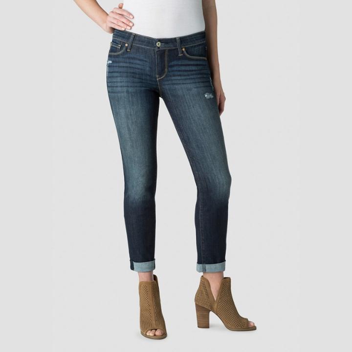 Denizen From Levi's Women's Modern Slim Cuffed Jeans - Dark Wash