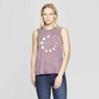 Women's Love You To The Moon & Back Scoop Neck Tank Top - Grayson Threads (juniors') - Purple