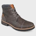 Men's Vance Co. Manzo Faux Leather Lace-up Boots - Grey