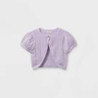 Girls' Shrug Short Sleeve Sweater - Cat & Jack Light Purple