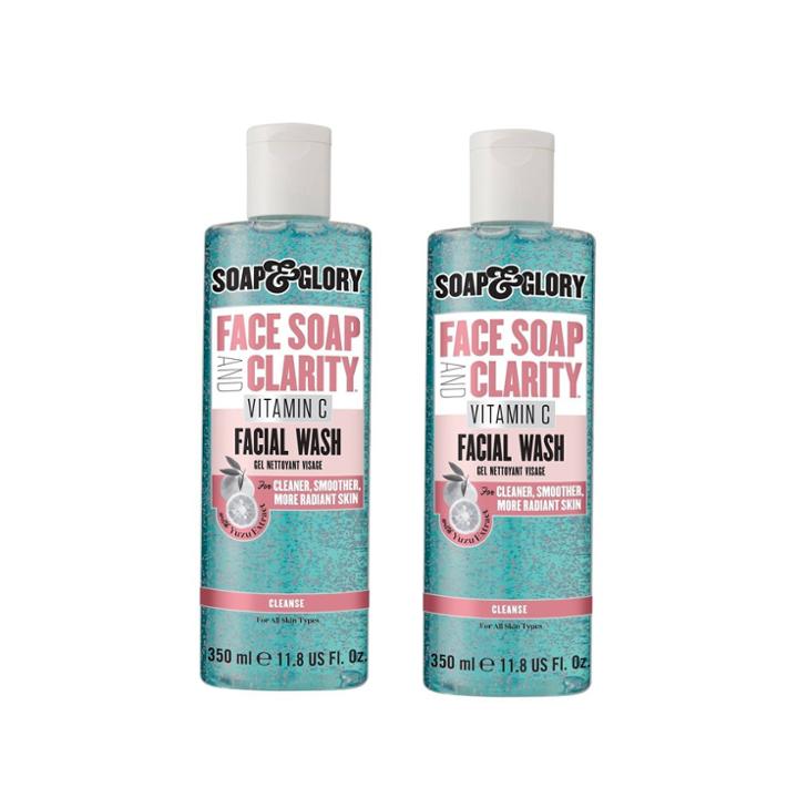 Soap & Glory Face Soap & Clarity Vitamin C Facial Wash - 2ct/11.8 Fl Oz