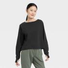 Women's Supima Cotton Long Sleeve Top - All In Motion Black