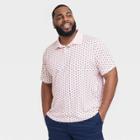 Men's Big & Tall Regular Fit Short Sleeve Performance Polo Shirt - Goodfellow & Co Dusk Pink