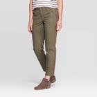 Women's Mid-rise Relaxed Fit Cropped Straight Jeans - Universal Thread Olive