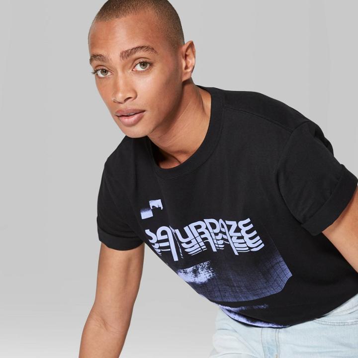 Men's Saturdaze Long Sleeve Crewneck Graphic T-shirt - Original Use