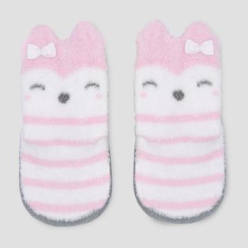 Baby Girls' Terry Puppet Slipper Socks - Just One You Made By Carter's Pink Newborn