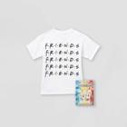Kids' Friends Short Sleeve Graphic T-shirt With Tie-dye Kit - White