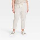 Women's Plus Size Mid-rise Jogger Pants - Universal Thread Cream