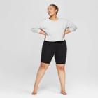 Women's Plus Size Bike Lounge Shorts - Colsie Black