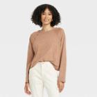 Women's Long Sleeve T-shirt - Universal Thread Brown