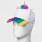 Weihai Luda Pride Adult Gender Inclusive Baseball Hat - White One Size, Adult Unisex