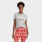 Women's Holiday Gnomes Matching Family Pajama T-shirt - Wondershop Gray