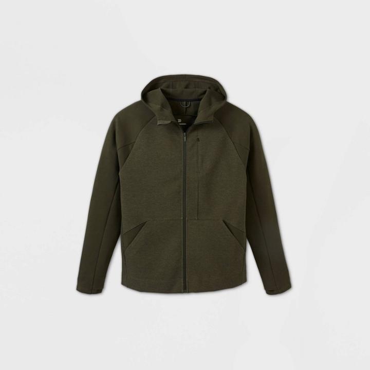 Men's Statement Fleece Full Zip Hoodie - All In Motion Olive Green