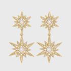 Sugarfix By Baublebar Stacked Starburst Drop Earrings - Gold