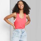 Women's Relaxed Fit Tank Top - Wild Fable Neon Coral
