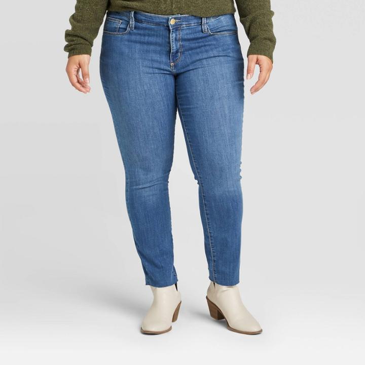 Women's Plus Size High-rise Skinny Jeans - Universal Thread Medium Wash 14w, Women's, Blue