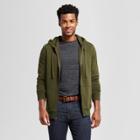 Men's Standard Fit Long Sleeve Hooded Fleece Sweatshirt - Goodfellow & Co Green