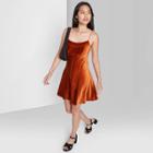 Women's Sleeveless Seamed Dress - Wild Fable Rust