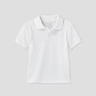 Petitetoddler Boys' Short Sleeve Stretch Pique Uniform Polo Shirt - Cat & Jack White