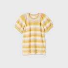 Women's Short Sleeve Crewneck Pullover Sweater - Universal Thread Yellow