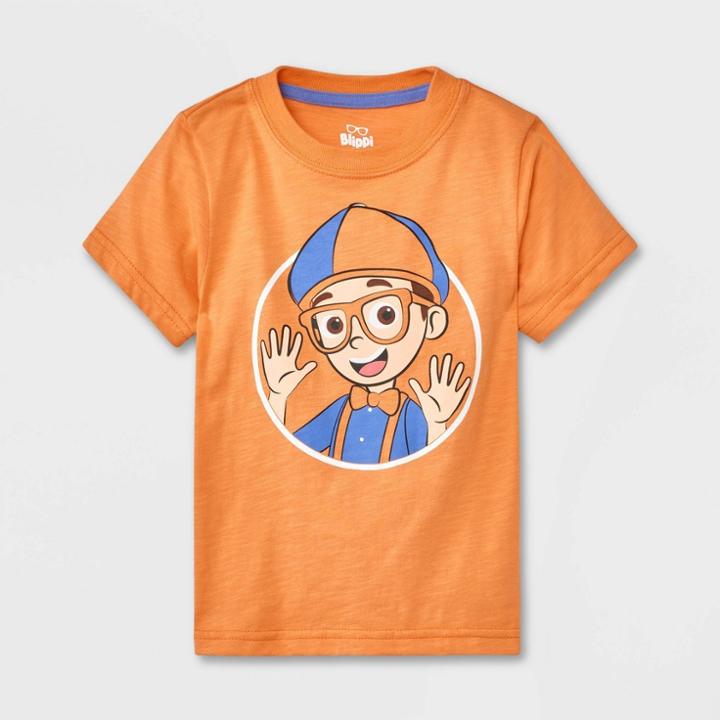 Toddler Boys' Blippi Solid T-shirt - Blue