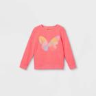 Toddler Girls' French Terry Pullover Sweatshirt - Cat & Jack Pink