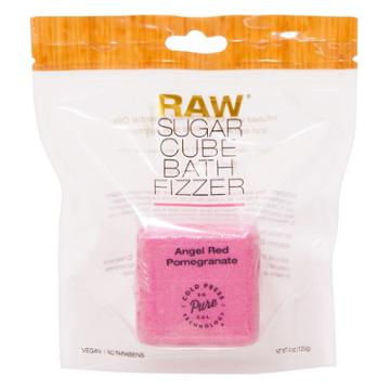 Raw Sugar Angel Red Pomegranate Bath Cube Fizzer