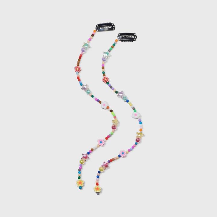 Mixed Bead Dangling Hair Charms - Wild Fable