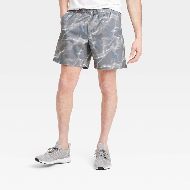 All In Motion Men's Spacedye Print Hybrid Shorts - All In