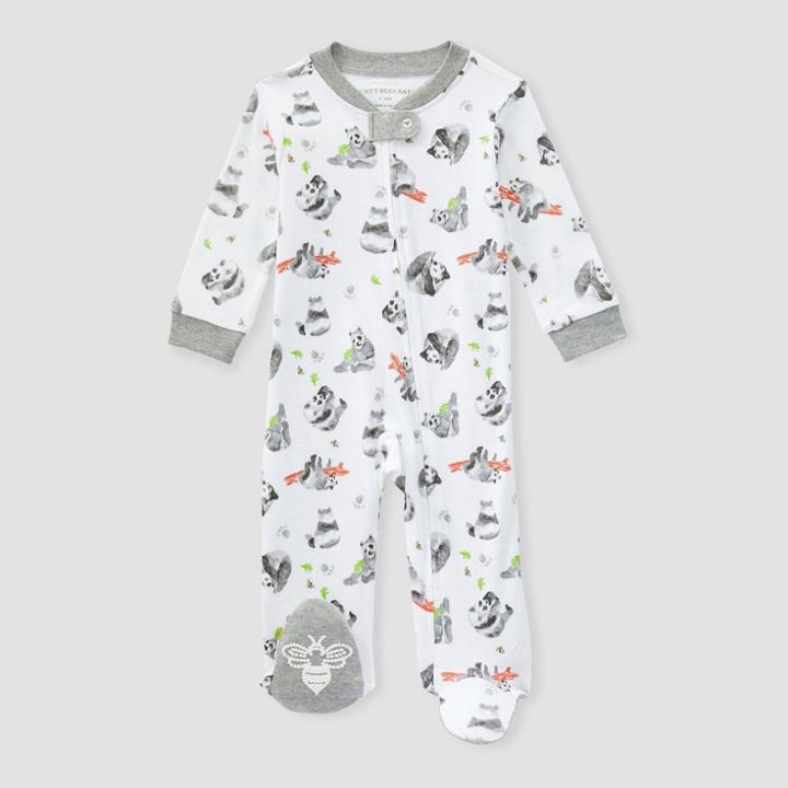 Burt's Bees Baby Baby Panda Pals Sleep & Play - Heather Gray Newborn