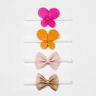 Baby Girls' 4pk Butterfly Thin Headband Set - Cat & Jack Pink/yellow/cream