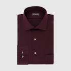 Van Heusen Men's Regular Fit Long Sleeve Button-down Shirt - Burgundy 15 /