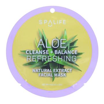 My Spa Life Aloe Refreshing Facial Mask - 0.81oz, Adult Unisex