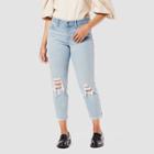 Denizen From Levi's Women's Mid-rise Slim Boyfriend Jeans - Ollie
